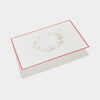 Carte festive motif couronne or