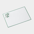 Carte festive motif houx vert