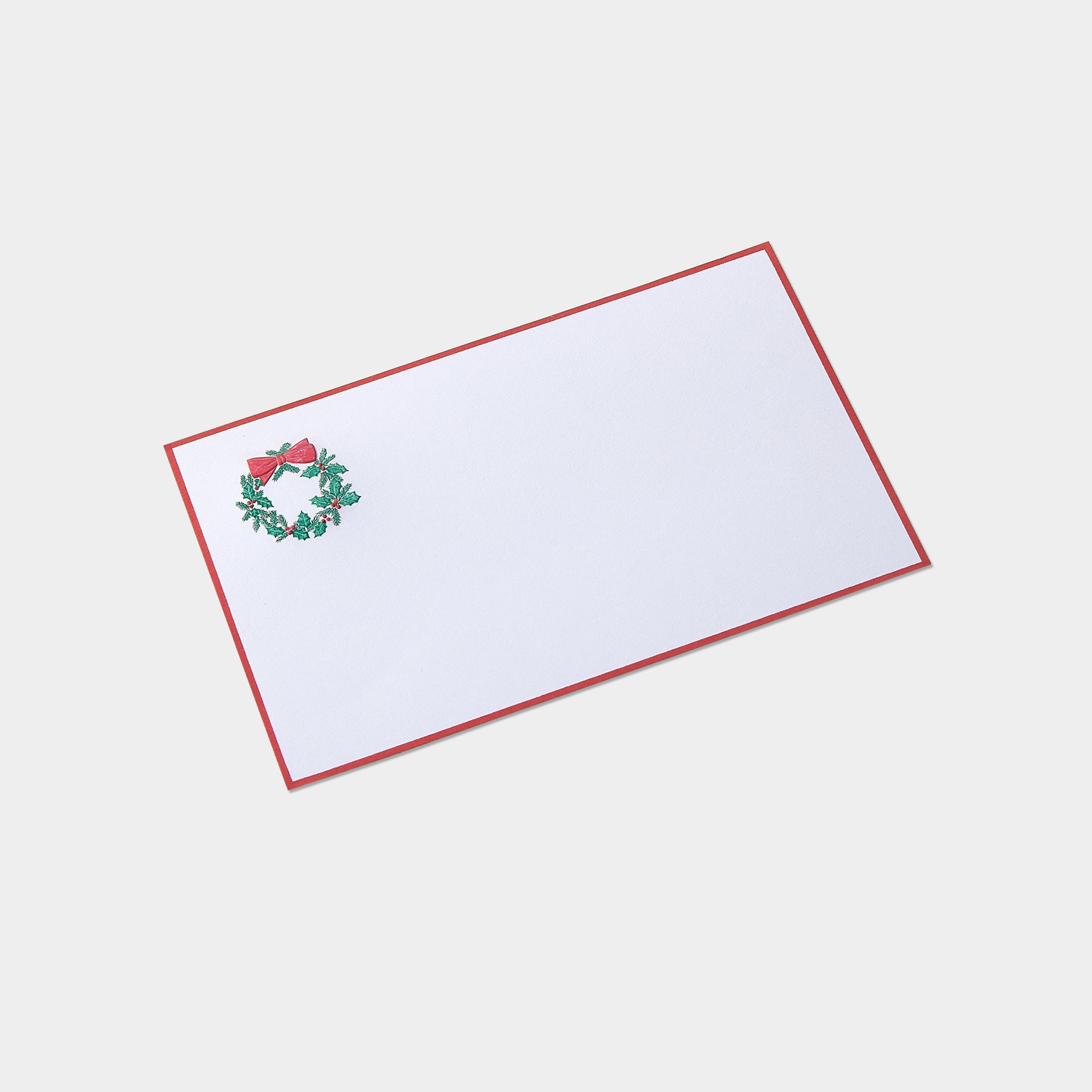 Carte festive motif petite couronne Noel 
