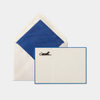 Carte et enveloppe assortie motif panthere bleu roi