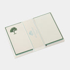 Cartes de correspondance Arbre vert bordures vert - Benneton Graveur
