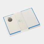 Cartes de correspondance Boule de noel bordures bleu - Benneton Graveur