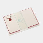 Cartes de correspondance de cerf marron Benneton Graveur
