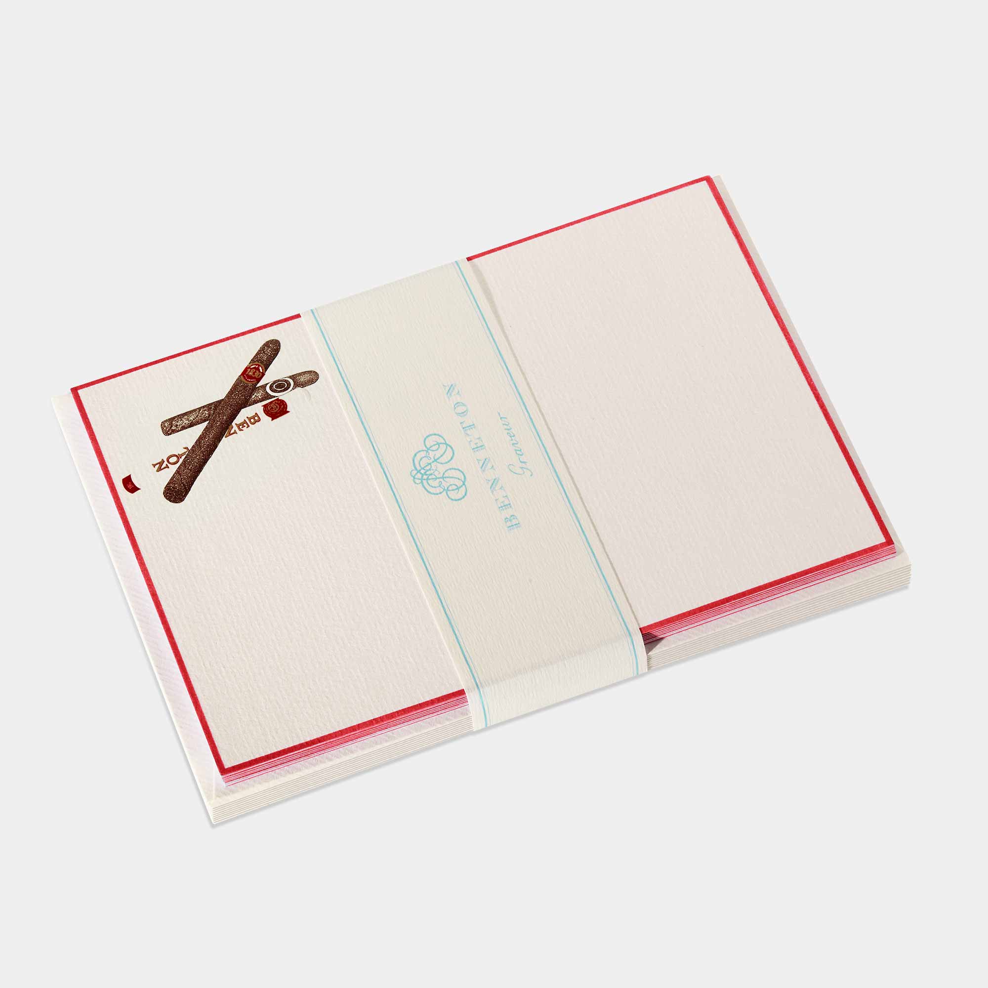 Cartes de correspondance de cigare marron Benneton Graveur