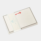 Cartes de correspondance de clé rouge Benneton Graveur