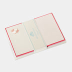 Cartes de correspondance de coeur fleuris rouge Benneton Graveur