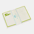 Cartes de correspondance de crocodile vert anis - Benneton Graveur
