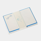 Cartes de correspondance de etoile filante bleu-roi- Benneton Graveur