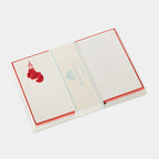 Cartes de correspondance de gant de boxe rouge- Benneton Graveur
