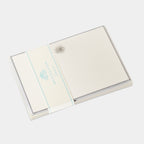 Cartes de correspondance soleil bordures argent - Benneton Graveur