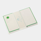 Cartes de correspondance trefle bordures vert - Benneton Graveur