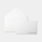 Cartes de remerciement Encore merci Benneton Graveur et son enveloppe assortie