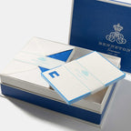 Coffret cartes de correspondance arc de triomphe bordures bleu - Benneton Graveur