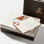 Coffret cartes de correspondance cheval bordures marron - Benneton Graveur