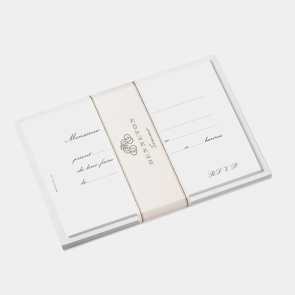 Coffret invitations "Monsieur et Madame prient" 