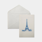 Eau-forte Tour Eiffel  et son enveloppe assortie Benneton Graveur