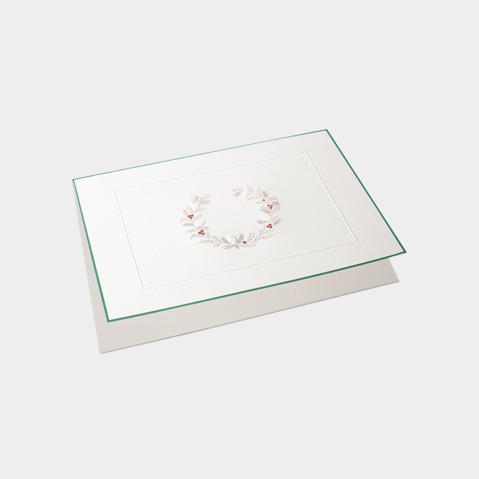 Grande carte festive motif couronne