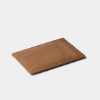 Porte-cartes double face en cuir de chèvre camel Benneton Graveur verso