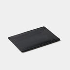 Porte-cartes double face en cuir de chèvre noir Benneton Graveur verso