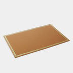 Sous-main rectangulaire frise camel Benneton Graveur