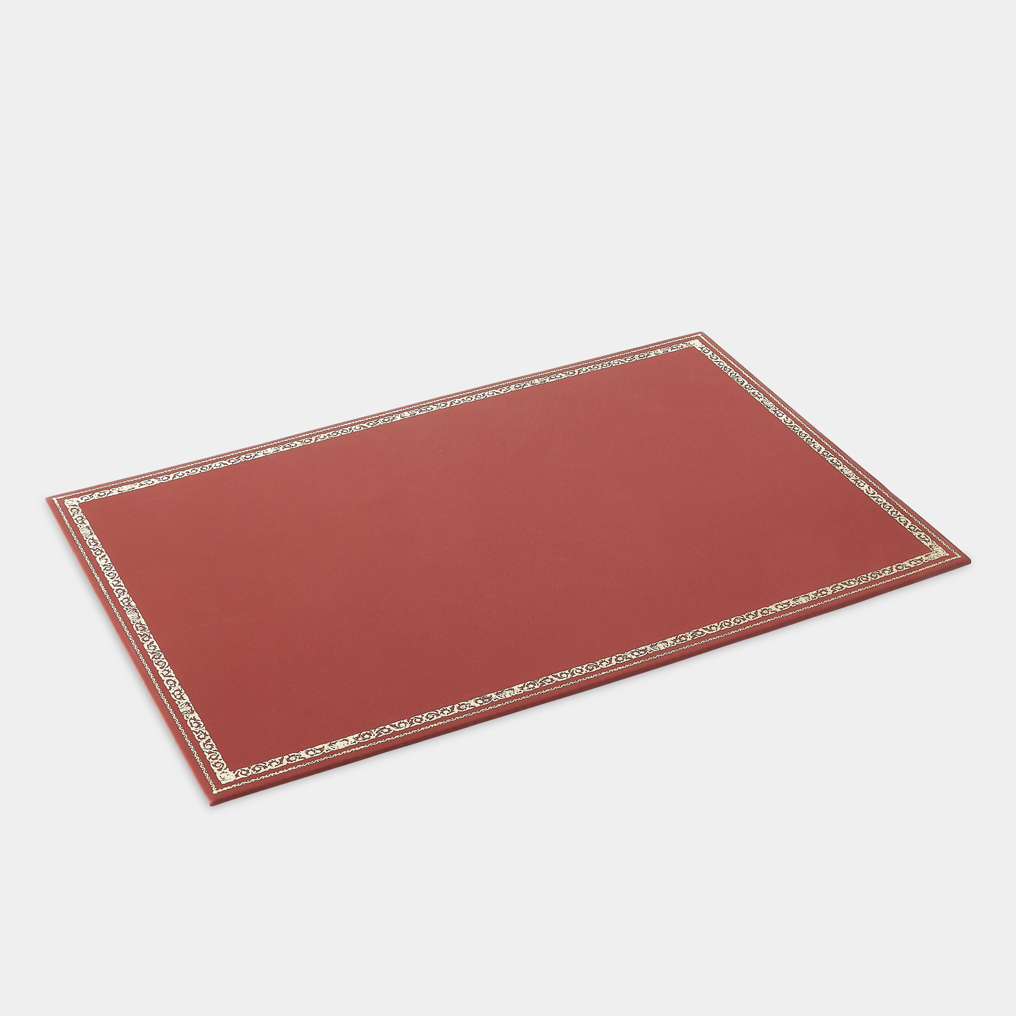 Sous-main rectangulaire frise rouge Benneton Graveur