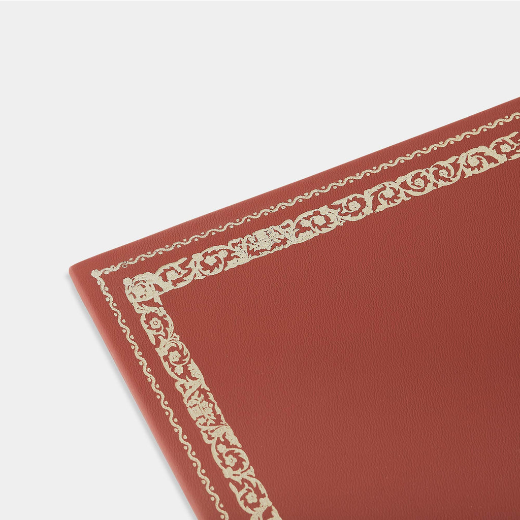 Zoom sous-main rectangulaire frise rouge Benneton Graveur
