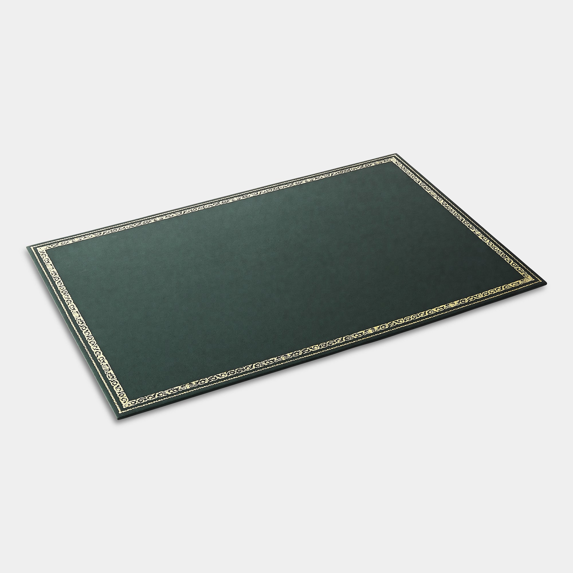 Sous-main rectangulaire frise vert Benneton Graveur