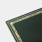 Zoom sous-main rectangulaire frise vert Benneton Graveur