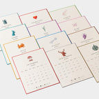 Zoom mois calendrier 2026 anglais Benneton Graveur 
