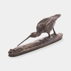 The Woodcock Hunting a Frog