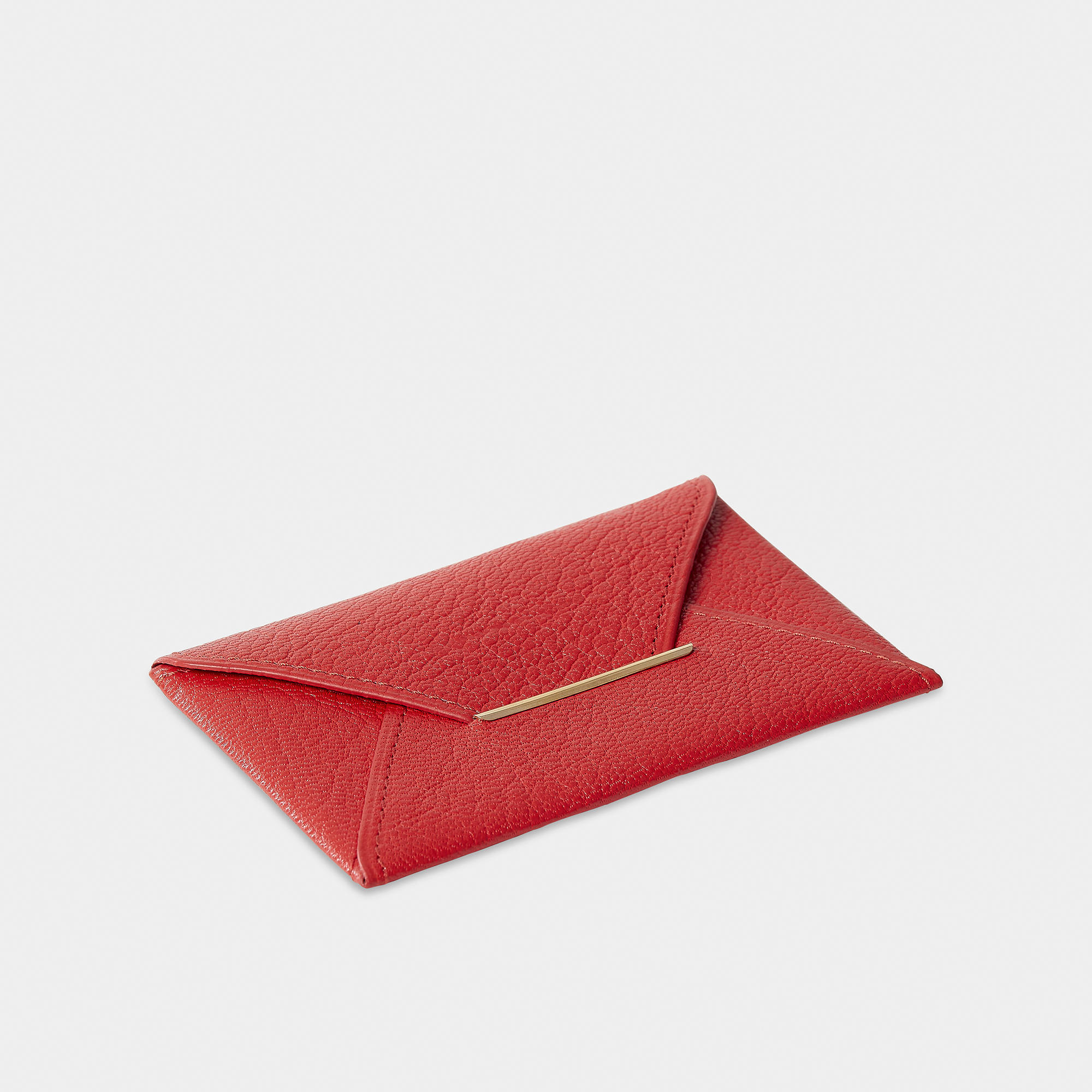 Envelope style cards business cards holder - Brown with red